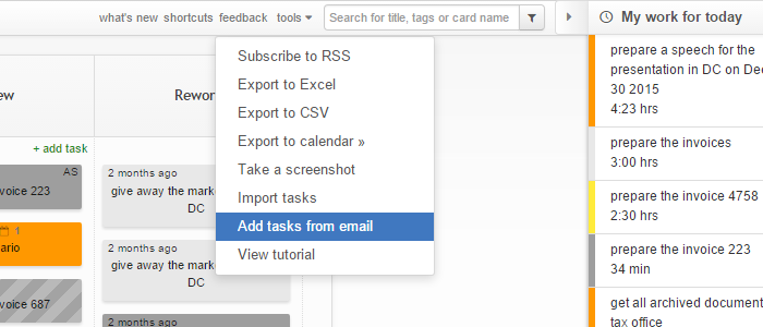 Getting Your Kanban Board's Email Address Get Your Kanban Boards Email Address