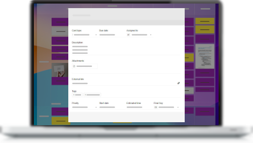 Tarjetas Kanban Tool On-Site