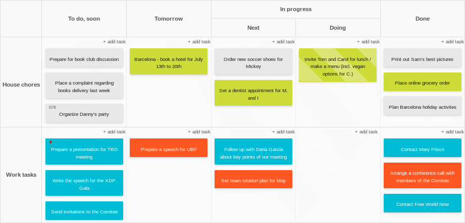 Personal Kanban Board