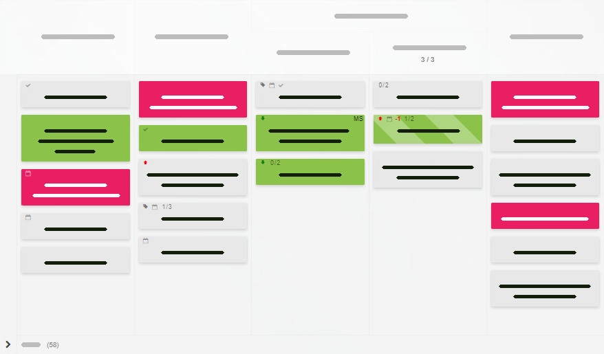 A simple Kanban Tool board