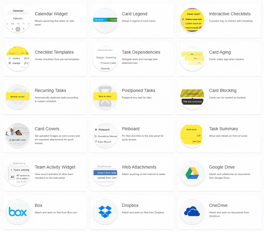 Kanban Tool free power-ups selection