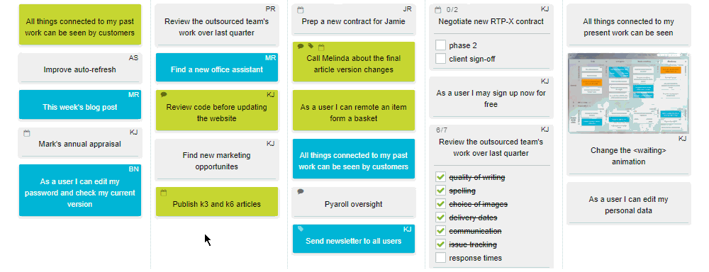 Adding and removing cards from selection