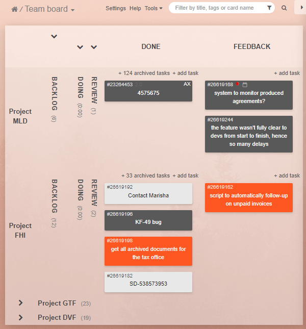 Kanban board software