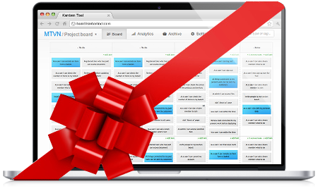 Merry Christmas and happy New Year! seasons greetings from kanban tool