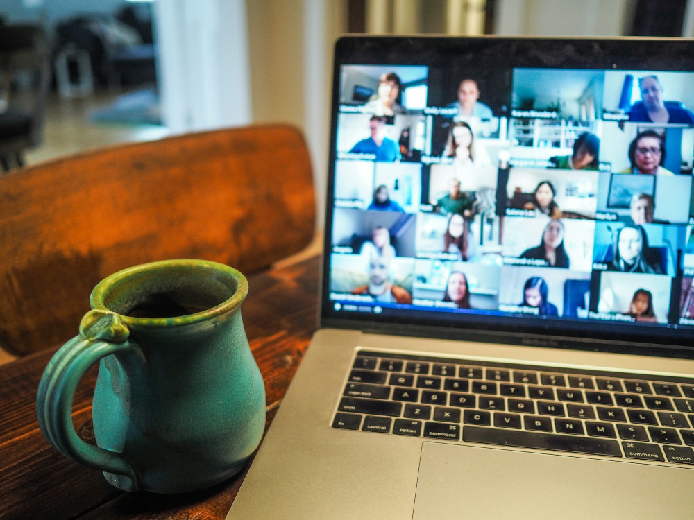 Team working from home