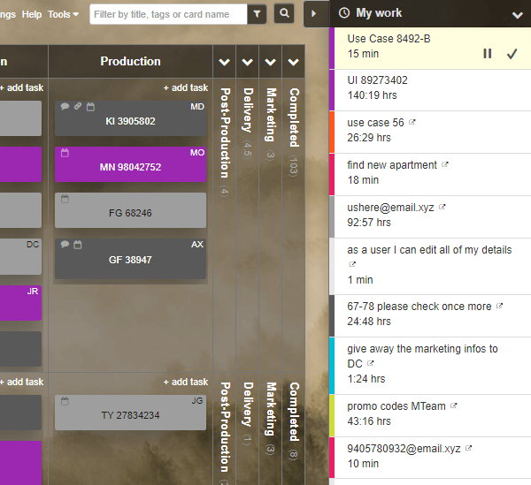 Tracking One's Productivity with Kanban - My Work