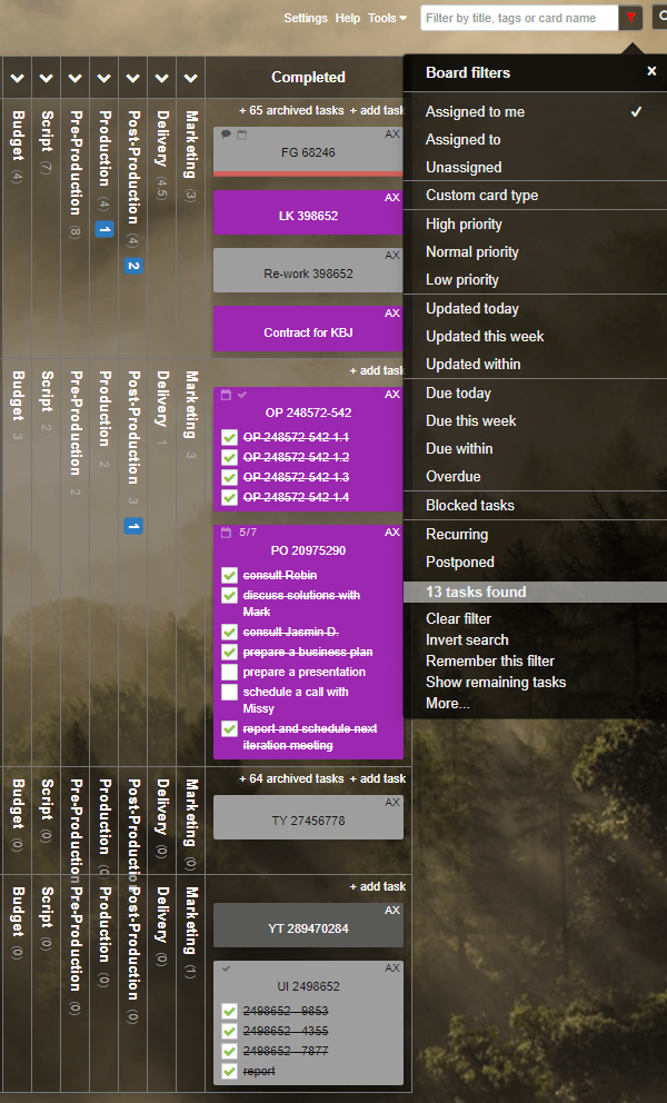 Tracking One's Productivity with Kanban - View Done