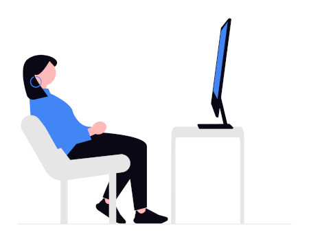 A team needing to be busy at all times is a myth Woman sitting idly in front of her desk