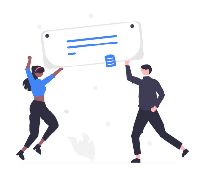 Team members celebrating shared success