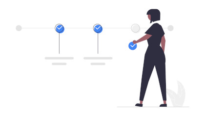 Kanban process - fit-for-purpose A person presents a diagram of steps