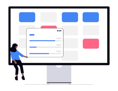 A Kanban board appended with a forecast timeline