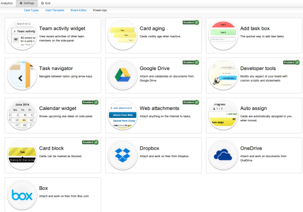 Kanban Tool Power Ups