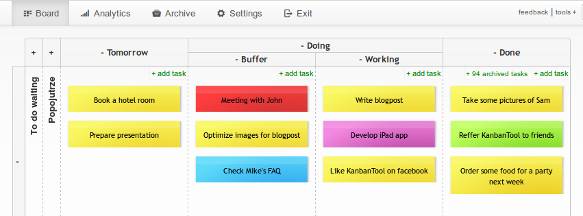 Visual Management Board | Kanban Tool