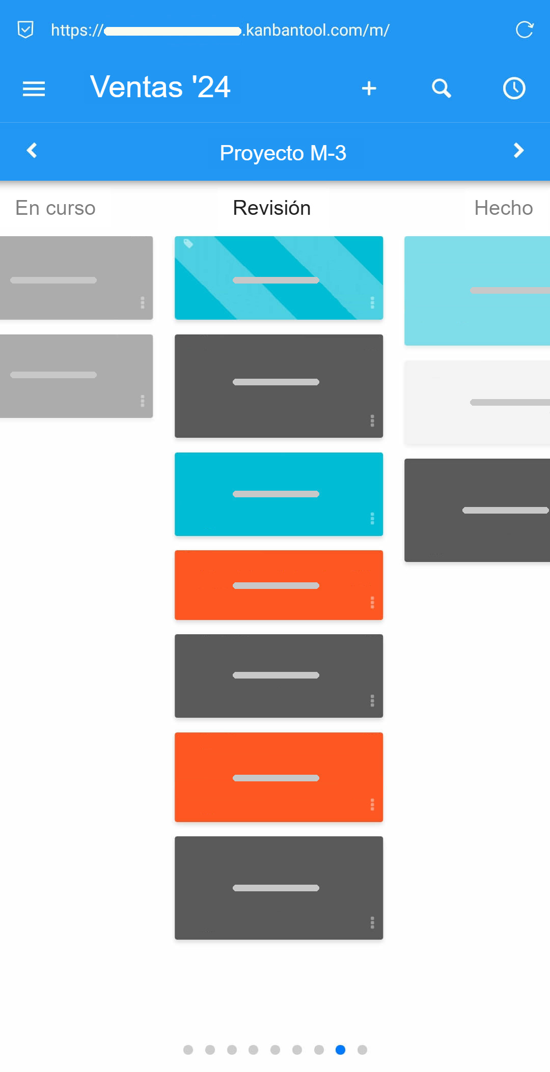 Acceso móvil a Kanban Tool