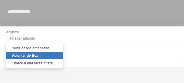 Archivos adjuntos de almacenamiento de archivos Box