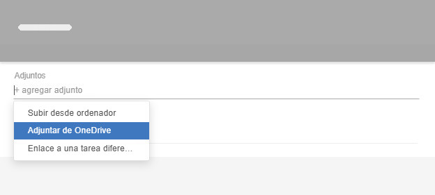 Adjuntar archivos desde OneDrive