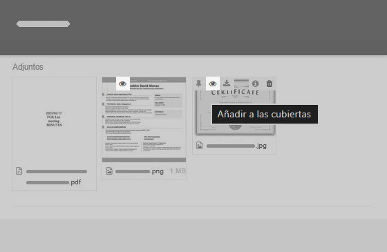Añadir un archivo gráfico adjunto a las cubiertas de las tarjetas