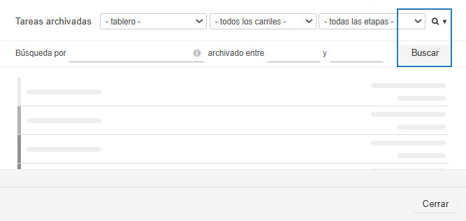 Buscar en el archivo de tareas