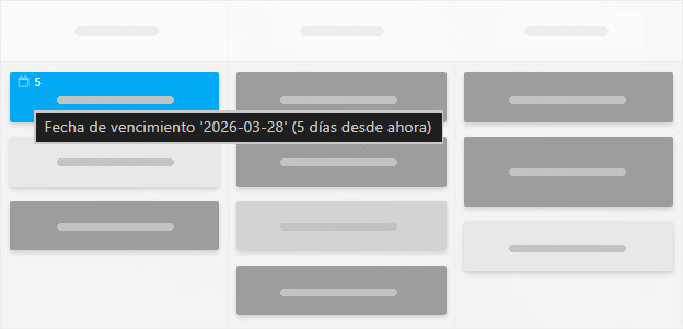 Cuenta atrás hasta la fecha límite y vista previa