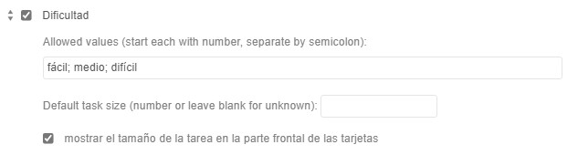 Dificultad de la tarea - sin números