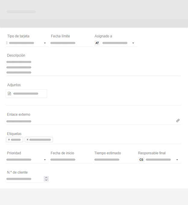 Personalizar plantilla de tarjeta - ejemplo A