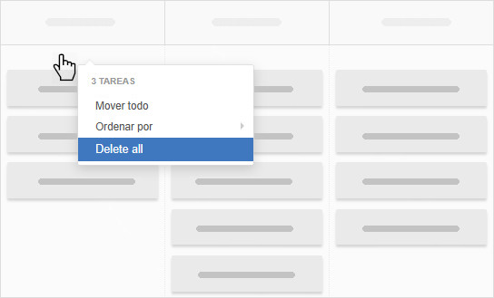 Eliminar todas las tareas con un script de las Herramientas de Desarrolladores