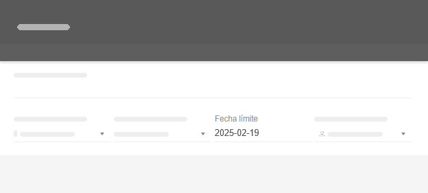 Fecha límite - interior de la tarjeta