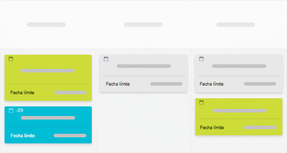 Mostrar fechas límite en las tarjetas cerradas