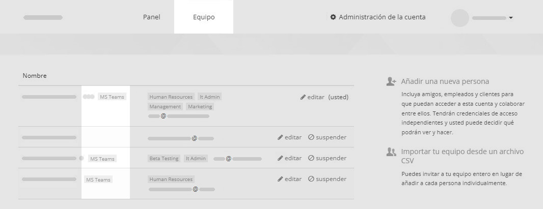 Identificar usuarios integrados en MS-Teams