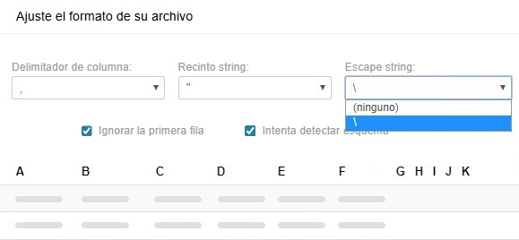 Importar tareas: ajustar el formato