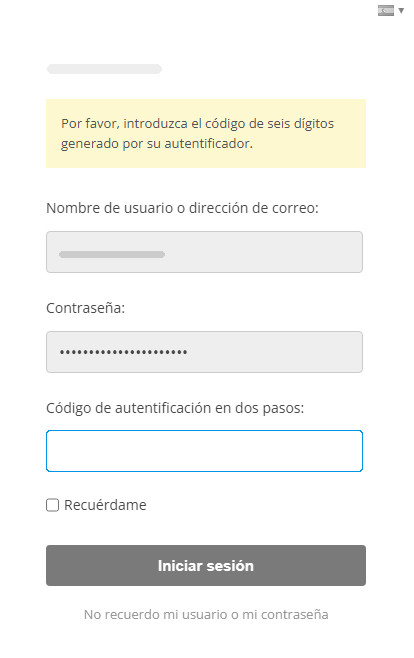 Iniciar sesión con autenticación de dos factores Iniciar sesión con autenticación de dos factores