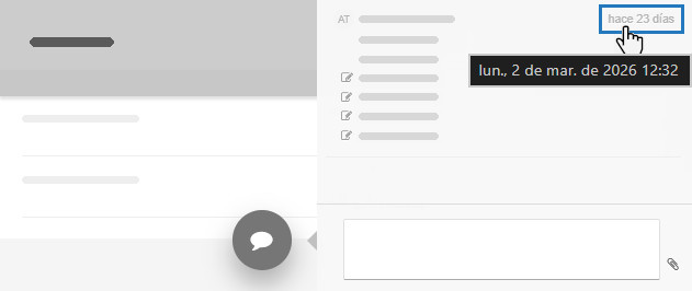Mostrar la fecha y la hora completas de un registro de modificación de una tarjeta