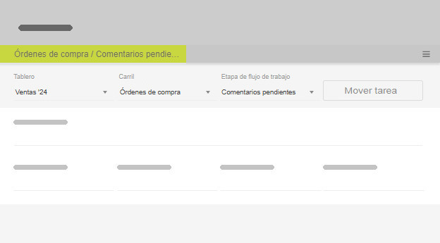 Mover la tarea desde la pantalla de ubicación