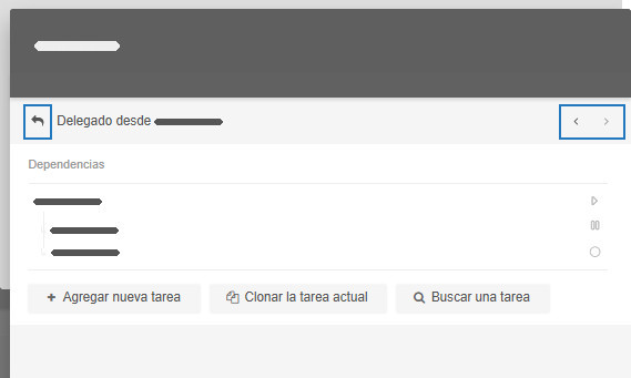 Navegación por tareas dependientes