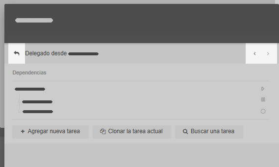 Navegación por tareas dependientes