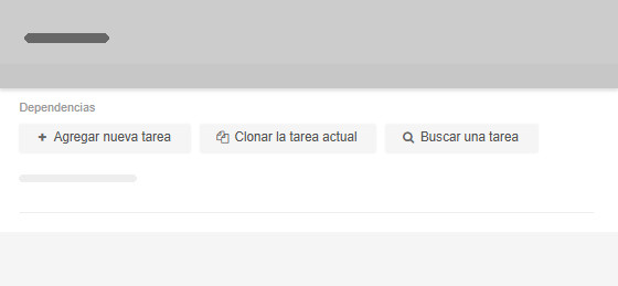 Opciones de creación de dependencias