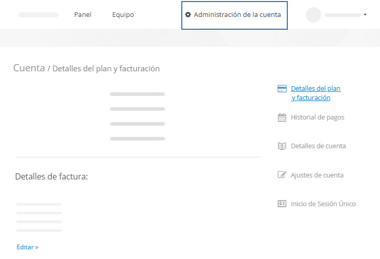 Proporcione los datos de facturación de la empresa