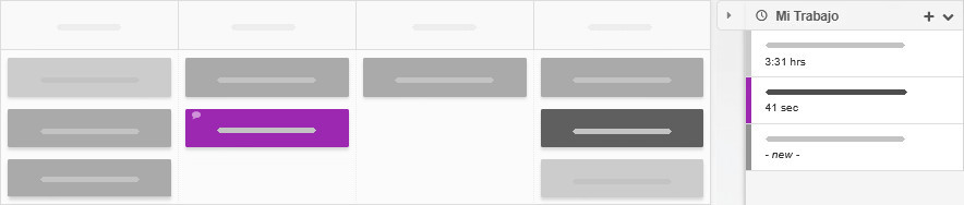 La tarea aparece en negrita cuando hay una actualización