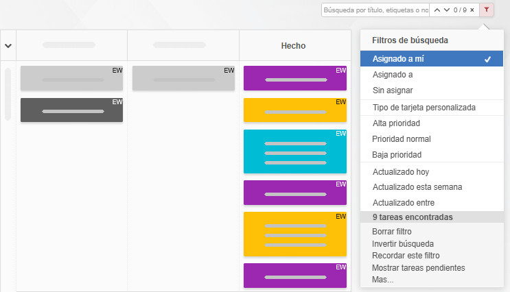 Ver las tareas asignadas a ti mismo que ya has completado