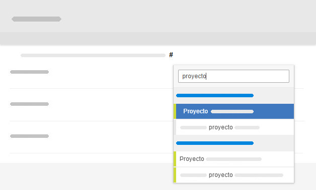 Vincular tarjetas con la búsqueda de tareas en la lista de control Abrir la búsqueda global desde un elemento de la lista de verificación