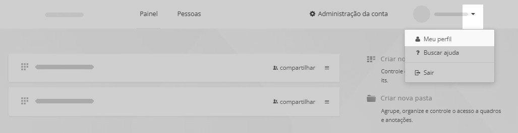Acessando Meu perfil Acessando a página Meu perfil