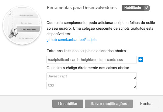 Adicionando o script Fixed Cards Height às Ferramentas do Desenvolvedores