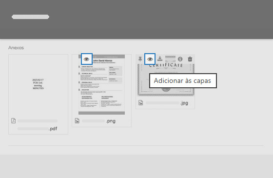 Como adicionar um anexo gráfico às Capas de Cartões Como adicionar um anexo gráfico às Capas de Cartões