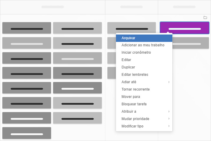 Arquivar uma única tarefa Arquivar uma única tarefa