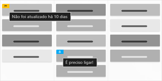 Exemplo do complemento Ícones de Cartão