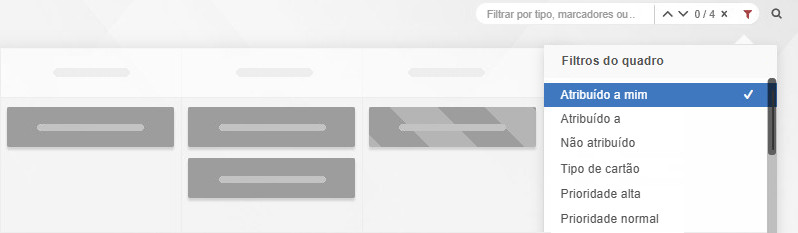 Filtrar por Atribuído a mim Filtrar o quadro por Atribuído a mim