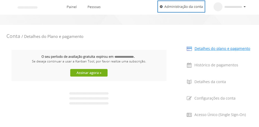 Como iniciar uma assinatura do Kanban Tool