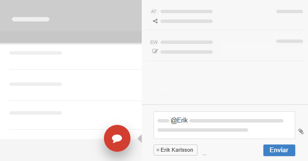 Notificar um usuário em um comentário Selecionar a quem notificar sobre um comentário