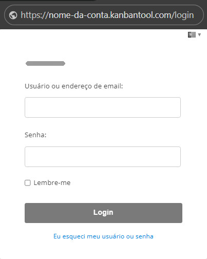 Link para redefinir senha na página de login Link para redefinir senha em uma página de login personalizada
