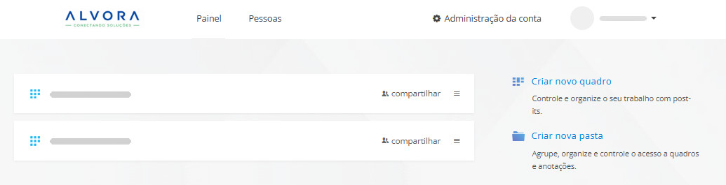Logotipo personalizado da empresa no painel do Kanban Tool